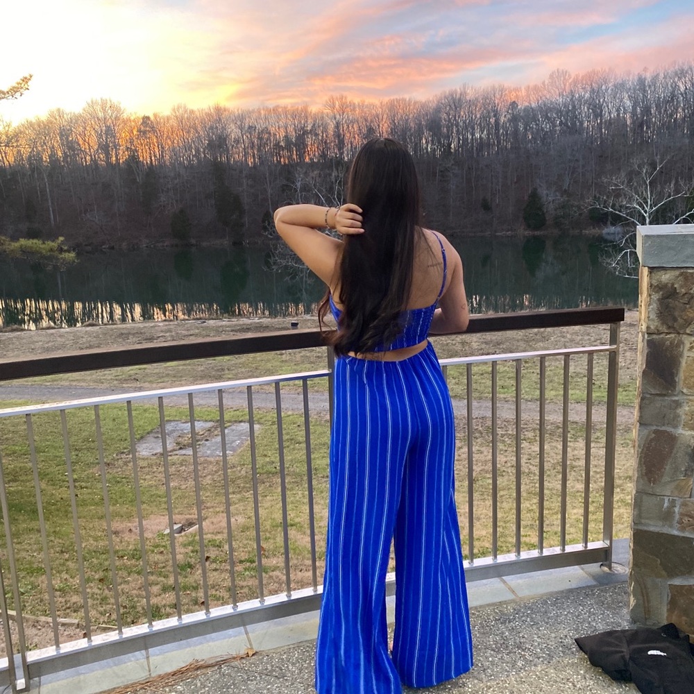 Royal blue jumpsuit